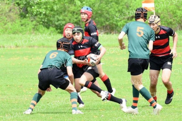 十勝合同が帯工に５トライ快勝し全道へ　全十勝高校春季ラグビー大会 21