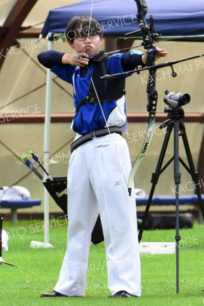 中村インハイ出場十勝勢一番乗り　全道高体連アーチェリー個人戦 18