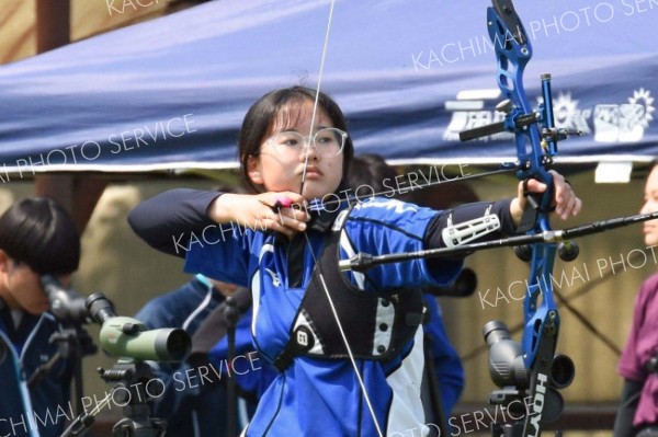 中村インハイ出場十勝勢一番乗り　全道高体連アーチェリー個人戦 33