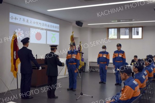 消防団の永年勤続功労者を表彰式　上士幌