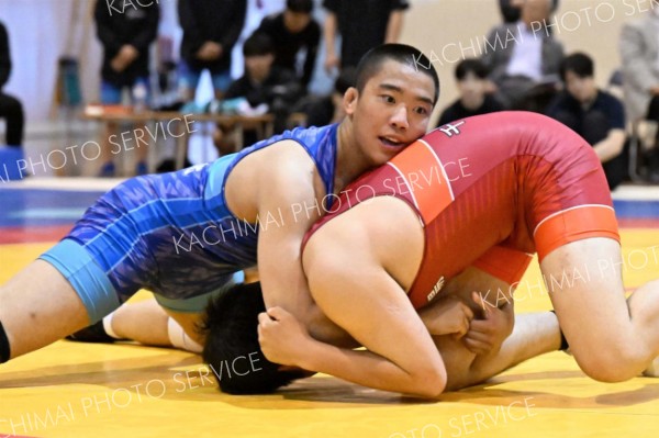 【団体戦・帯北―千歳北陽・８０キロ級】序盤から試合を優位に進める帯北