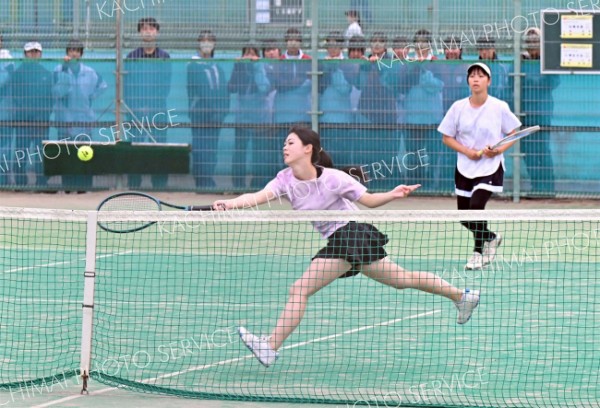 全国に一歩及ばず　道高体連テニス