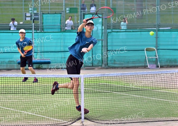 【男子ダブルス２回戦】全道１６強入りを遂げた帯緑陽２年生ペア