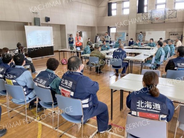 震度６の巨大地震想定し訓練　十勝総合振興局
