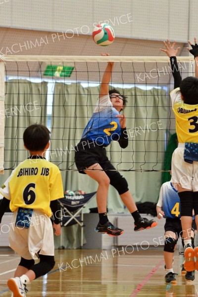 稲田プリンス男子、下音更ウィングス女子Ｖ、混合は豊頃ランバーズ　全日本小学生バレー帯広地区予選 3