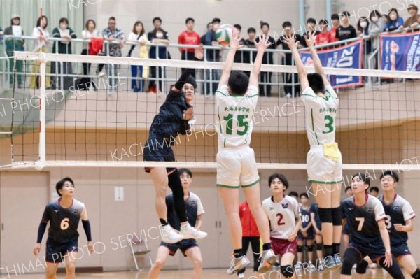 帯南商女子など順当に決勝トーナメント進出　道高体連バレーボール