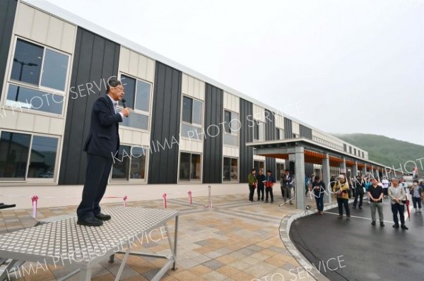 新得町地域交流センターオープン（金野和彦撮影）