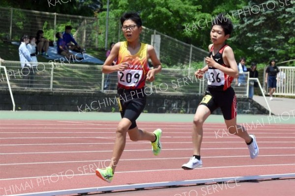 １年男子１５００メートル決勝