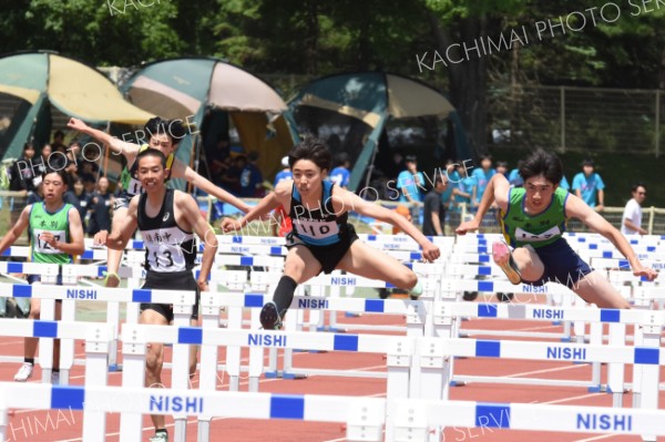 男子１１０㍍障害決勝