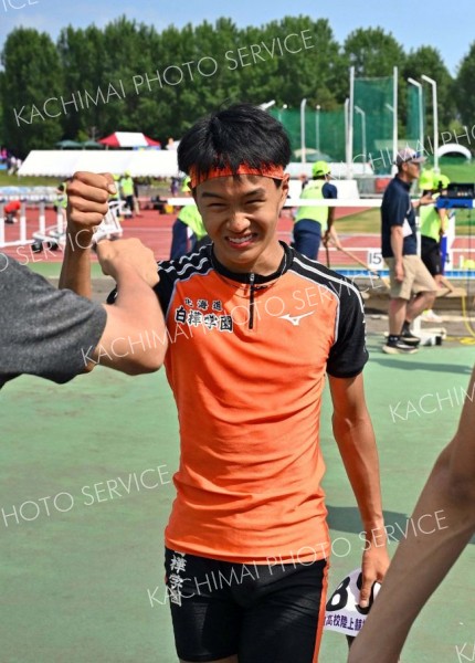 【男子三段跳び決勝】インターハイ出場が決まり喜ぶ
