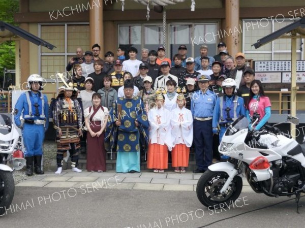 「バイク無事かえる」　浦幌神社でライダー参加し安全祈願祭