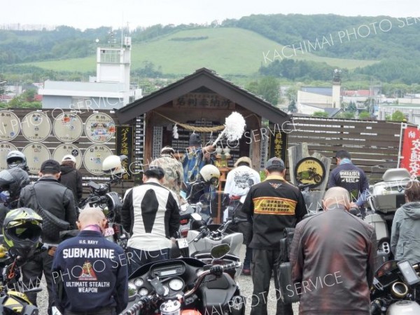 「バイク無事かえる」　浦幌神社でライダー参加し安全祈願祭 3