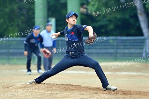 【決勝・帯広商運―串Ｂａｒ　ＯＨＡＮＡ】力投する帯広商運の先発