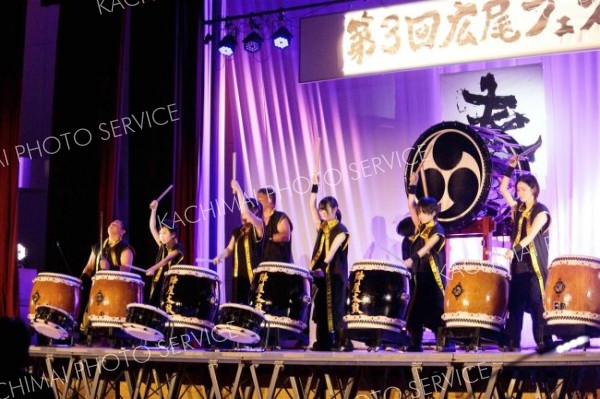 来場者を楽しませた太鼓演奏