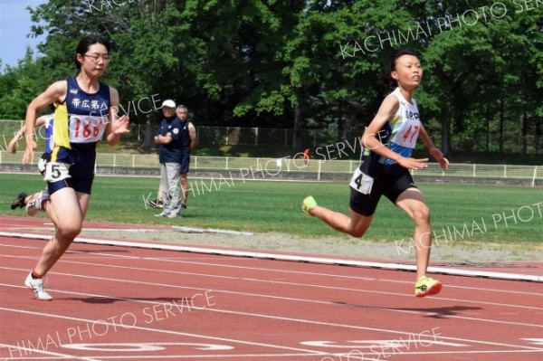 １年女子１００メートル決勝