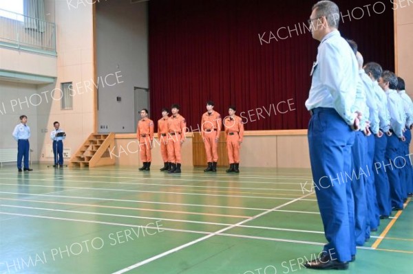 全道の指導会に出場する隊員ら