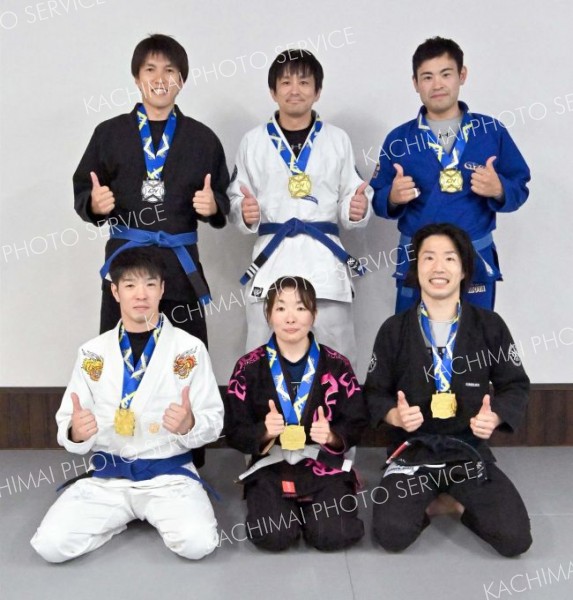道柔術選手権で十勝勢６人Ｖ