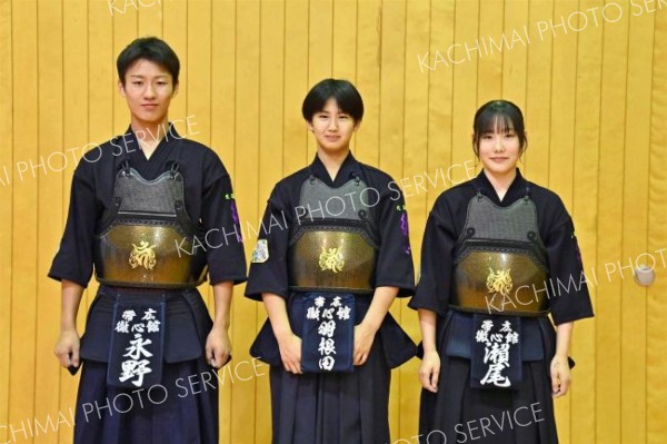 団体戦中学生の部で１６強とし、全国大会の出場権を得た帯広徹心館