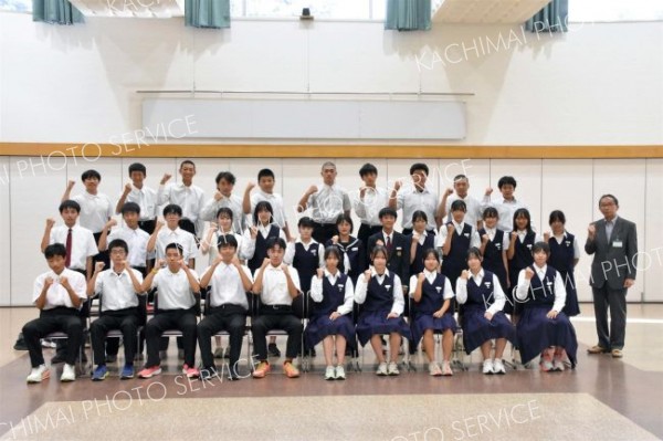 体育系部活動の中学生が全道大会出場を報告　芽室