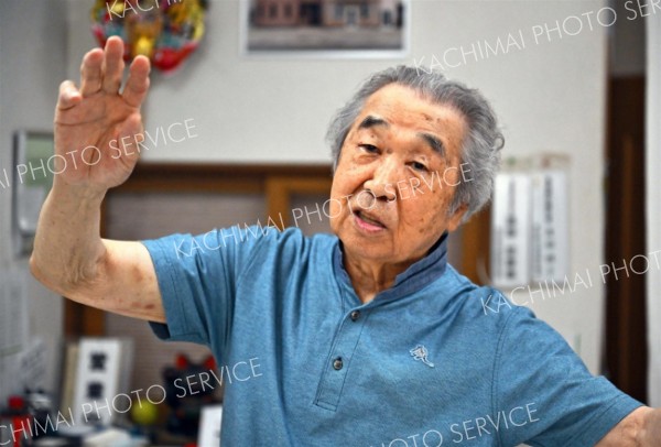 音更空襲の状況を語る