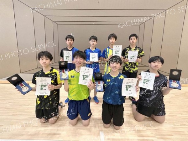男子個人戦シングルスの入賞者