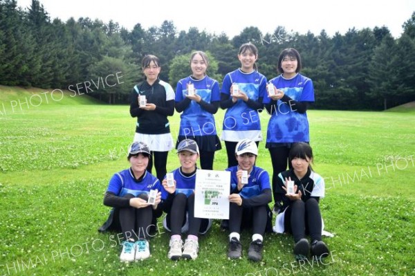 女子団体戦準優勝の更別中央