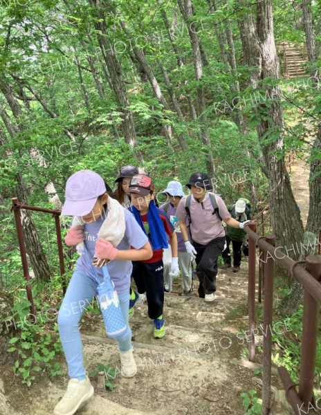 子どもたちが登山を体験　本別でイベント