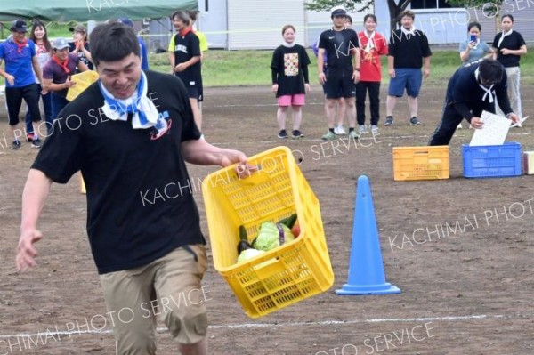 豊作願い組合員らが汗流す　ＪＡひろお農村運動会