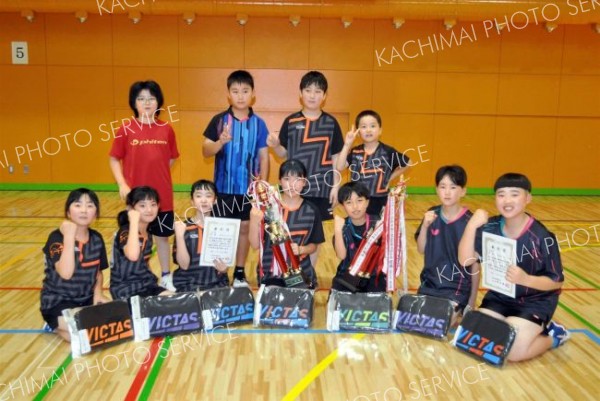 男女優勝の帯広Ｔ・Ｔスタジオ
