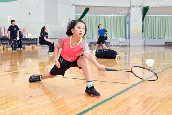木村（Ｆｌａｐ十勝）が６年生以下女子単Ｖ　バドミントン全十勝小学生大会