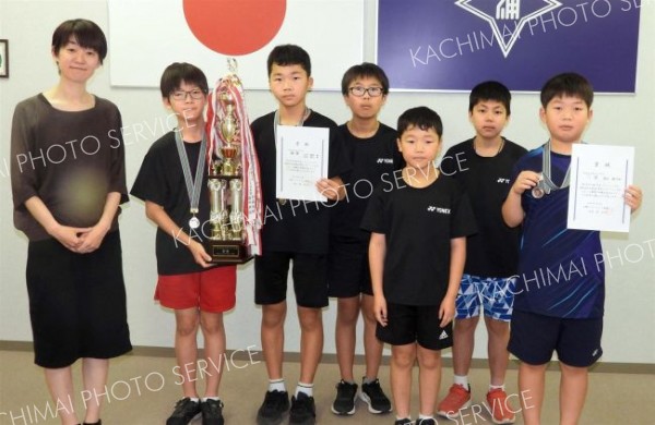 バドミントン全道大会へ意気込み　浦幌の小学生
