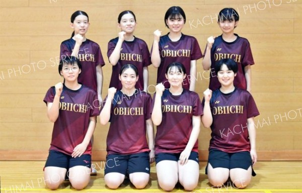 帯一中女子６連覇　渋谷・林組複Ｖで２冠　道中体連バドミントン