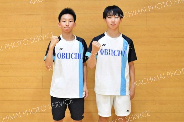 男子複で全国大会に出場