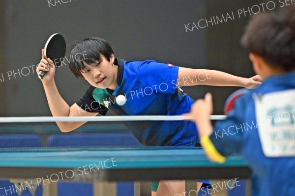 北密（上美生中）が２冠　卓球道選手権カデット十勝予選