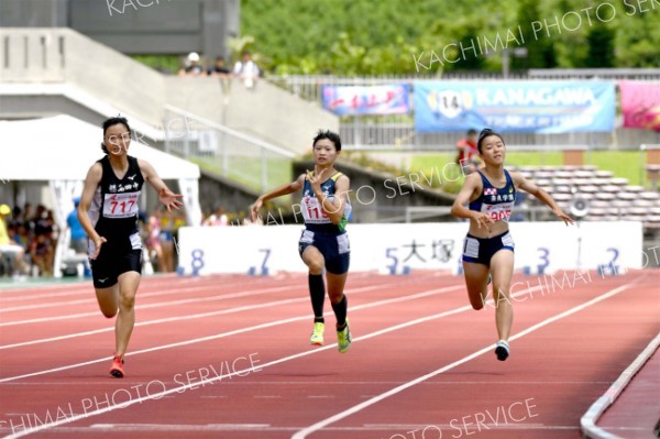 決勝進出ならず　全国中体連陸上女子１００メートル