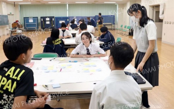 関西への見学旅行前に災害事前学習　池田高校