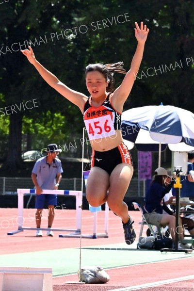 女子三段跳び決勝
