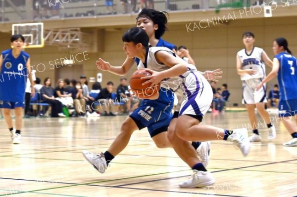女子決勝リーグ　帯緑園中―帯四中