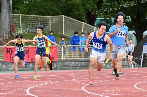 男子４００メートルリレー１組