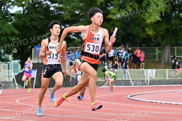 男子４００メートルリレー４組