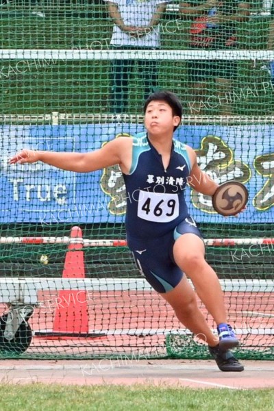高校男子円盤投げ