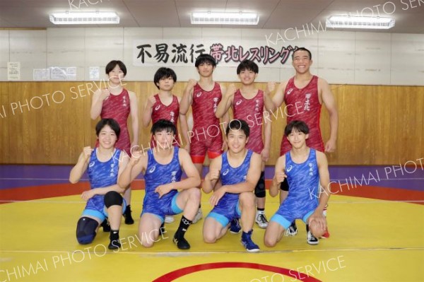 帯北高勢が闘志　国スポレスリングに９人が出場