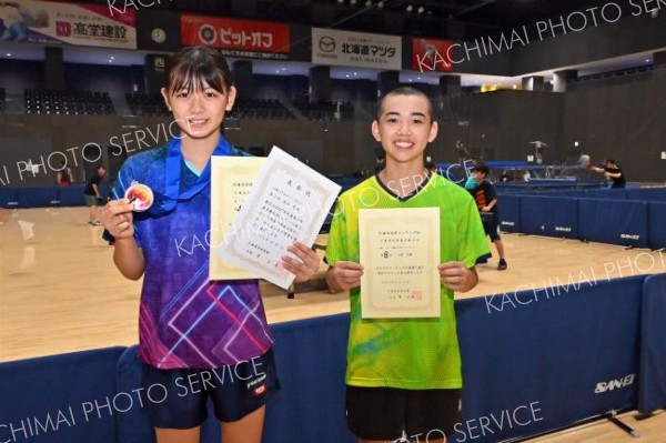 ３位で２年連続全国へ　道卓球選手権カデットの部
