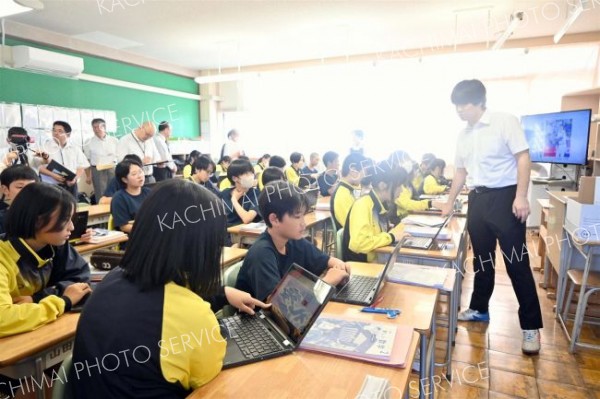ＮＩＥセミナー西陵中公開授業