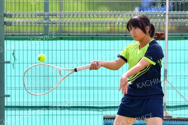 帯柏葉男女、帯大谷女子、帯緑陽男子がベスト１６入り　全国選抜高校テニス道地区予選 2