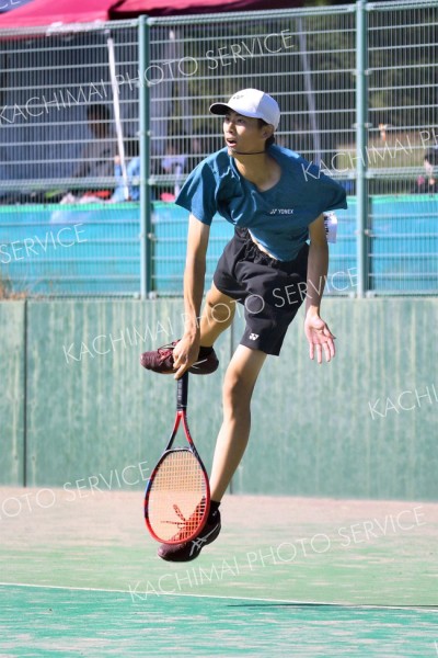帯柏葉男女、帯大谷女子、帯緑陽男子がベスト１６入り　全国選抜高校テニス道地区予選 18