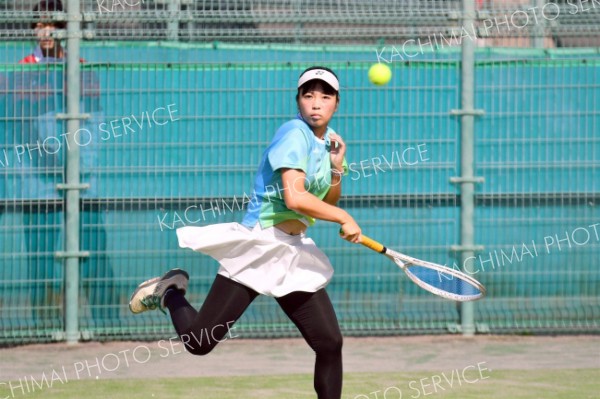 【女子団体１回戦・帯大谷―札幌東】スピードと安定感を両立させ相手選手を圧倒した帯大谷の三崎心愛