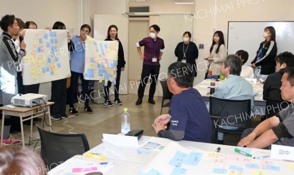 池田町の未来像は？　ＷＳでビジョンマップ策定