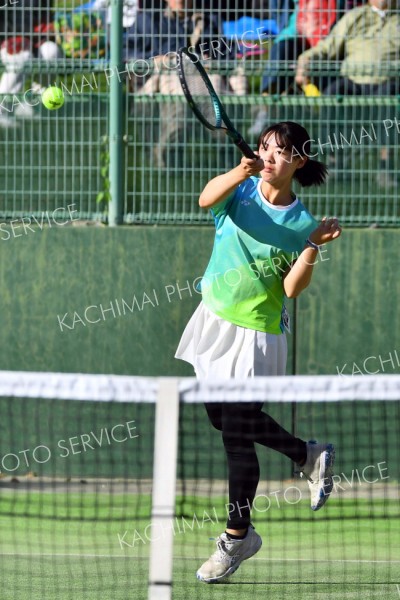 帯大谷女子が４強進出　帯緑陽男子はベスト８　テニス全国高校選抜道予選 10