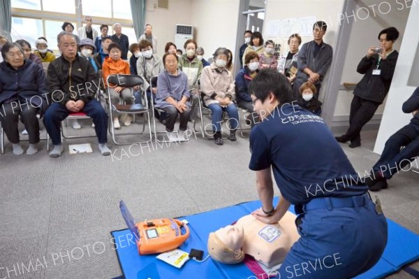 本別柏木町自治会が避難訓練